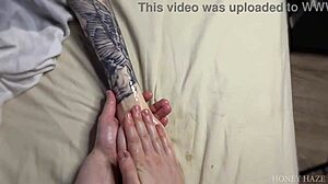 Step daughter oil massage leads to rough handjob