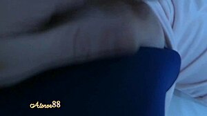 My young teen sister arrives and uses her mouth to make me cum with her monster cock skills.