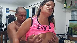 trainer fucks big ass latina to keep job