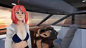 Intense futanari bunny girl fucks outdoors in the snow during Sapphire Safari hentai.