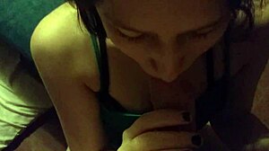 girlfriend cheats with blowjob on her partner