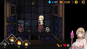 blonde teen bent over, boar creampies her hard