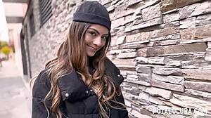 Curious Latina Nympho Caught Riding On The Street