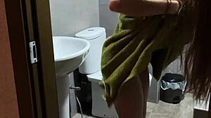 In sexy lingerie, meeting husband from work 😍