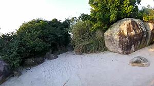 Shibari in Public Beach Display - Lordshibarifloripa's Bold Outdoor Fetish