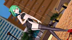 Chatting about Uruha Rushia's miniskirt in MMD