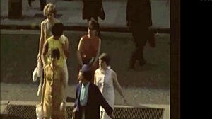 bold vintage taboo liaison between step sisters in retro setting