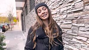 Curious Latina Nympho Caught Riding On The Street