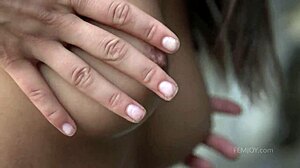 a beautiful model explores nude beauty in an outdoor setting with other babes