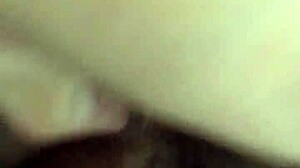 An amateur japanese couple enjoys a homemade creampie session in their intimate setting.