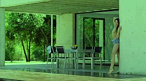 a beautiful model explores nude beauty in an outdoor setting with other babes