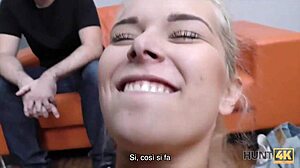 hunt4k, wanna see this cute blonde's shaved vagina slammed hard?