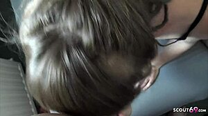 Real Amateur MMF Threesome with German Skinny Dreadlocks Teen Nicky Foxx