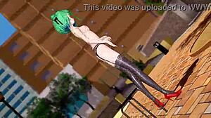 Chatting about Uruha Rushia's miniskirt in MMD