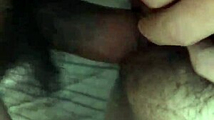 An amateur japanese couple enjoys a homemade creampie session in their intimate setting.