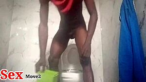 Lonely mature woman gives blowjob and handjob leading to creampie with big black cock