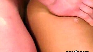 Gorgeous Stunner Feels Warm Pee Fill Her Tight Twat and Blasts