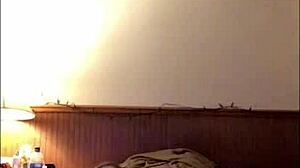 this sexy little 18+ girl does a strip dance and teases with masturbation