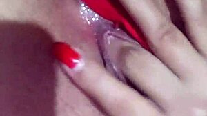 latina chica masturbates intensely