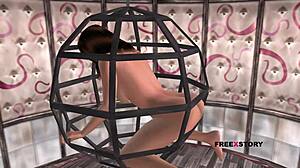 An Animated Cartoon Porn Video of a Cute Girl Having Solo Fun