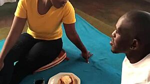 Horny Ebony Date Bent Over for Monster Cock Fuck