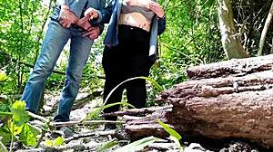 That sexy fat stranger helped me cum outdoors with a handjob.