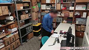 the cute belgian teen shoplifter gets caught and roughly fucked in the store