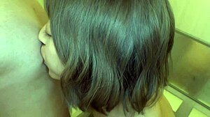 Young Asian slut cums in homemade creampie session?