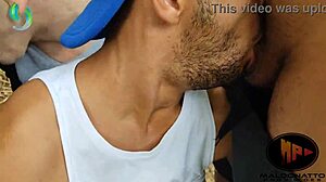 First Time In The Pickup Park For Gay Orgy With Missionary And Oral