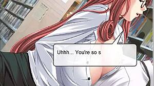 Office Romance: Big Tits Babe Bent Over for Doggystyle Blowjob