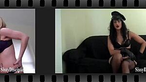 I'll make you dress as a sissy slut in lingerie for femdom domination.