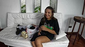 I felt every inch during that wild anal fisting challenge for 30,000 reais. The Brazilian newbie just couldn't handle it!