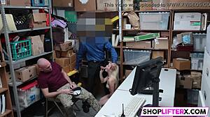 police catch teen 18+ madison and she gets fucked for theft