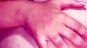 Wife milks friend's cock in amateur scene.