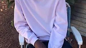 Horny Ebony Date Bent Over for Monster Cock Fuck