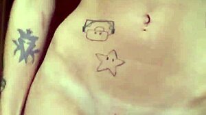 Tattoo Slut Fingers Herself Suggestively