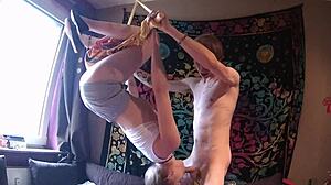 Watch This Teen Suck in Suspension?