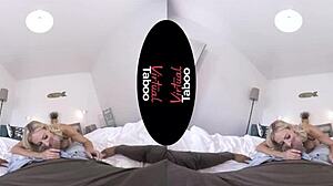 Overwhelmed by the milf's pov blowjob on two cocks in taboo hardcore