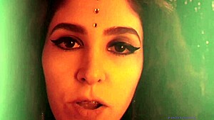 brunette goddess rebecca diamante in satanic jerk off