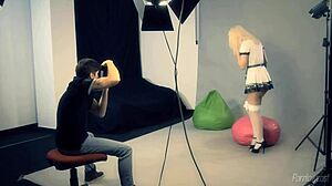 maid with dirty mind strips uniform