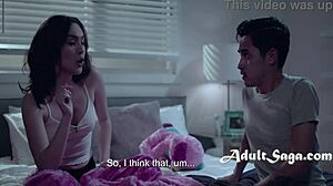 Skinny Brunette 18+ with Petite Tits and Narrow Ass Gets Horny