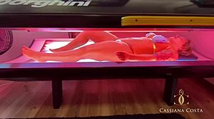 Blonde Cassi Teases Husband and Friend for Hot Action!