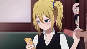 Hayasaka Ai Delivers Intense Handjob in Español Latino Hentai Cum Scene