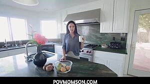 Big tits stepmom dominates stepson with intense anal action. She shows him how real women ride hard!