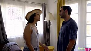 Best Cowgirl Ever Rides Teen 18+ Ass in Wild Action Scene