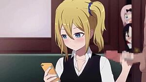 Hayasaka Ai Delivers Intense Handjob in Español Latino Hentai Cum Scene