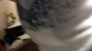 at the party, this petite teen gets her tight pussy fucked hard in missionary while others watch