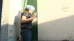 Hot Blonde and Redhead Dive Into Outdoor Lesbian Action