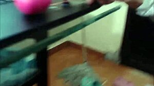 Sexy shemale babe jerks off with fierce passion