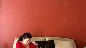 She receives a sensual pussy massage